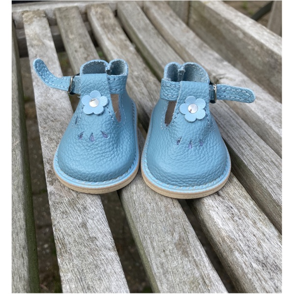 T-Bar Shoes by Wagner for 50cm Light Blue