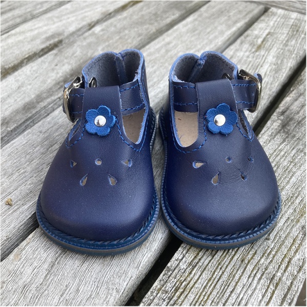 T-Bar Shoes by Wagner for 55cm Navy