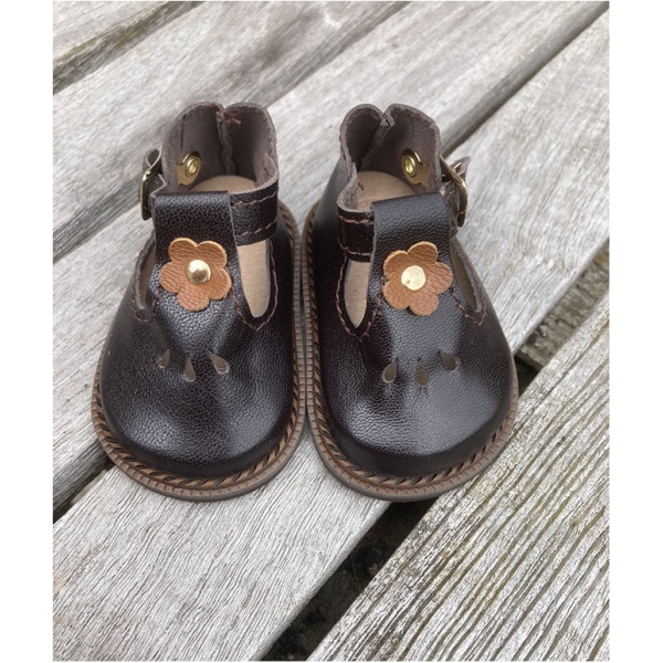 T-Bar Shoes by Wagner for 50cm Dark Brown