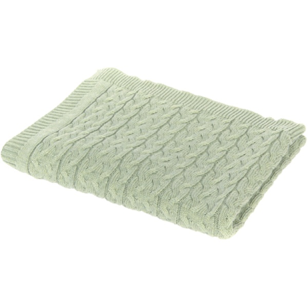 Knitted Baby Blanket Mint