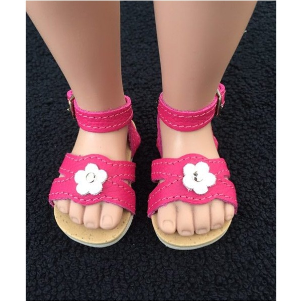 Open Sandals by Wagner for 50cm Fuchsia
