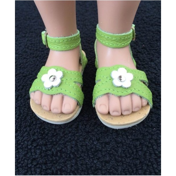 Open Sandals by Wagner for 50cm Green
