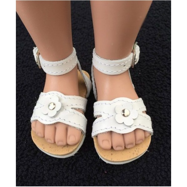Open Sandals by Wagner for 50cm White
