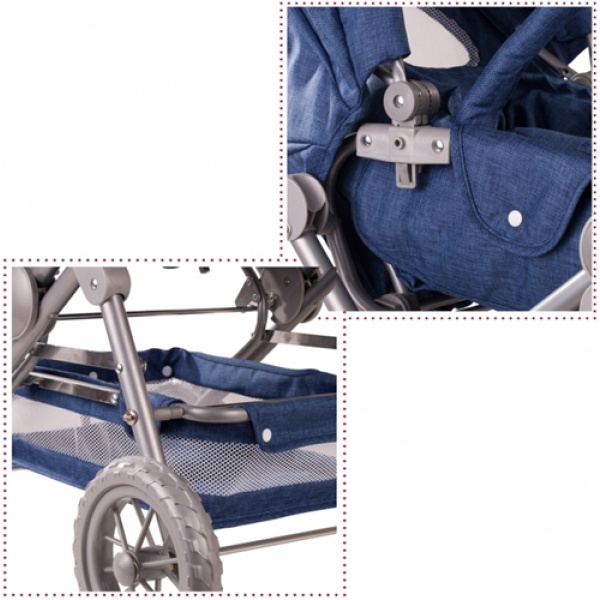 Dolls Pram in Denim by Gotz 3402869 - Image 5