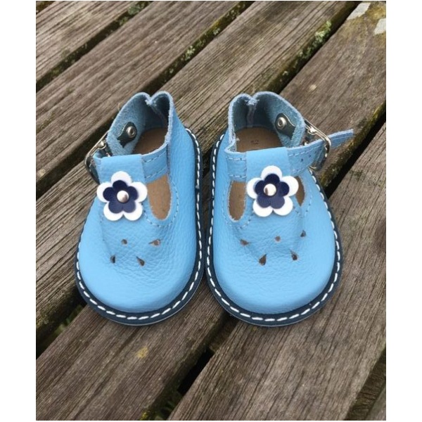 T-Bar Shoes by Wagner for 55cm Light Blue