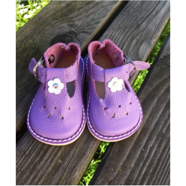 T-Bar Shoes by Wagner for 55cm Purple