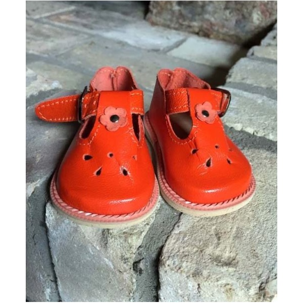 T-Bar Shoes by Wagner for 55cm Orange