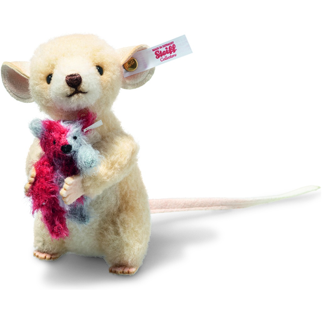 Teddy Mouse Steiff Lina Mouse With Harlequin Teddy Bear 007385