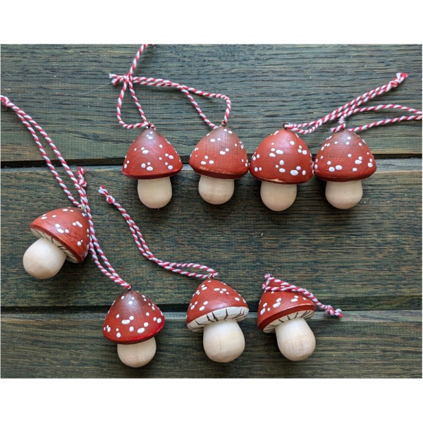 Mini Fly Agaric Toadstool by Gnezdo Toys